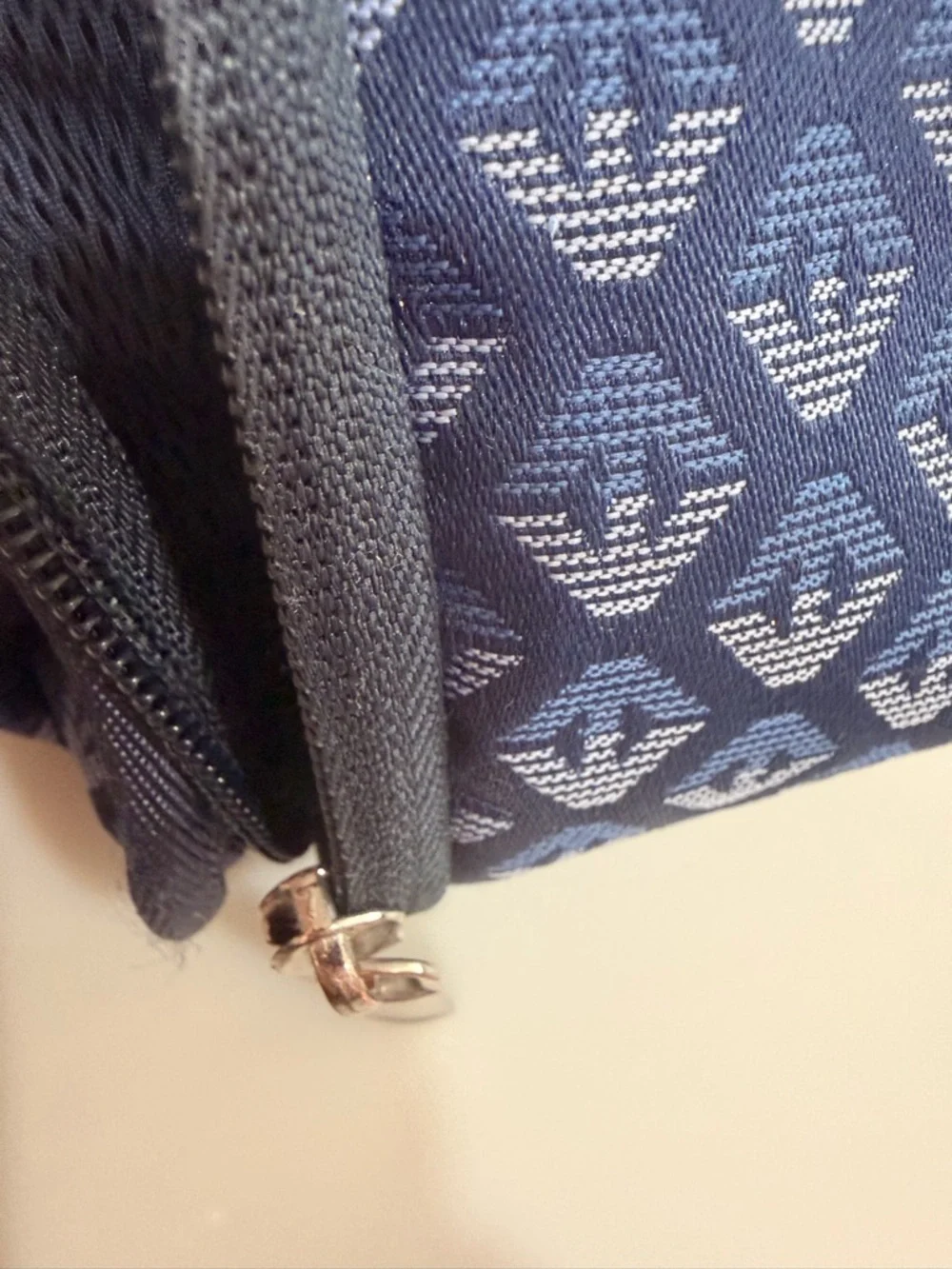 Armani Baby Convertible Diaper Bag Backpack Navy Monogram